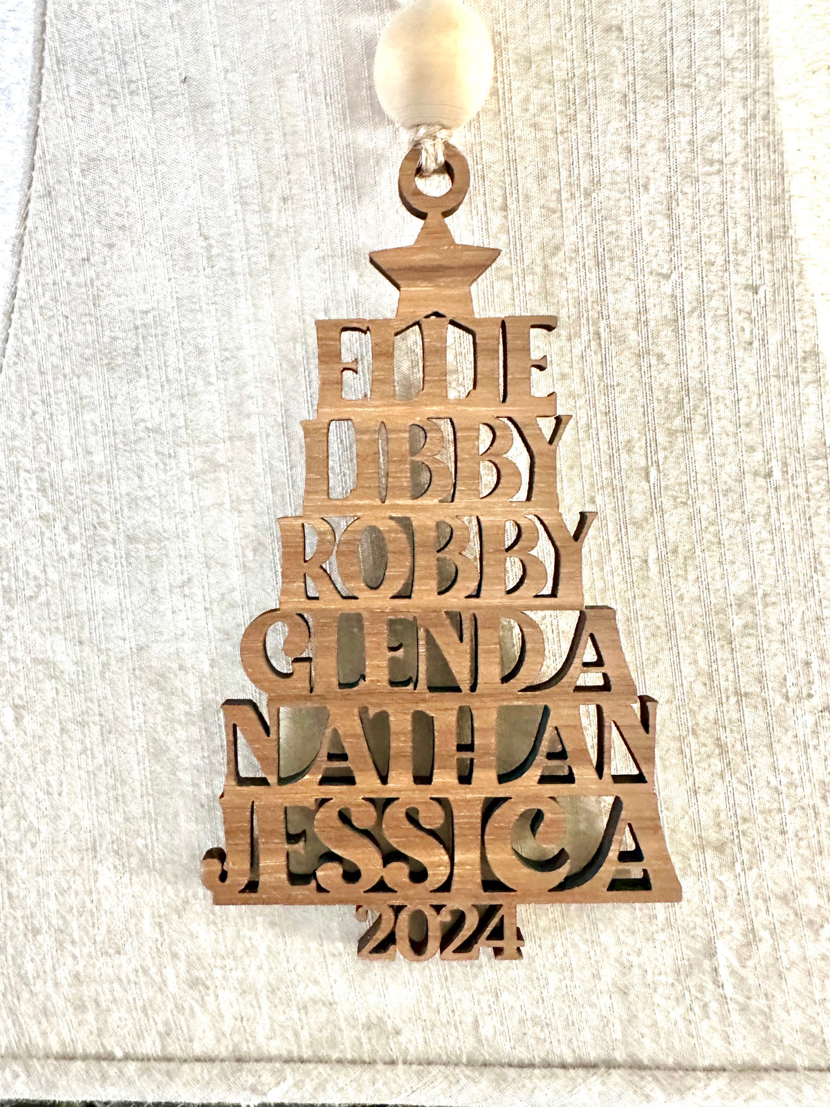 Family names ornament