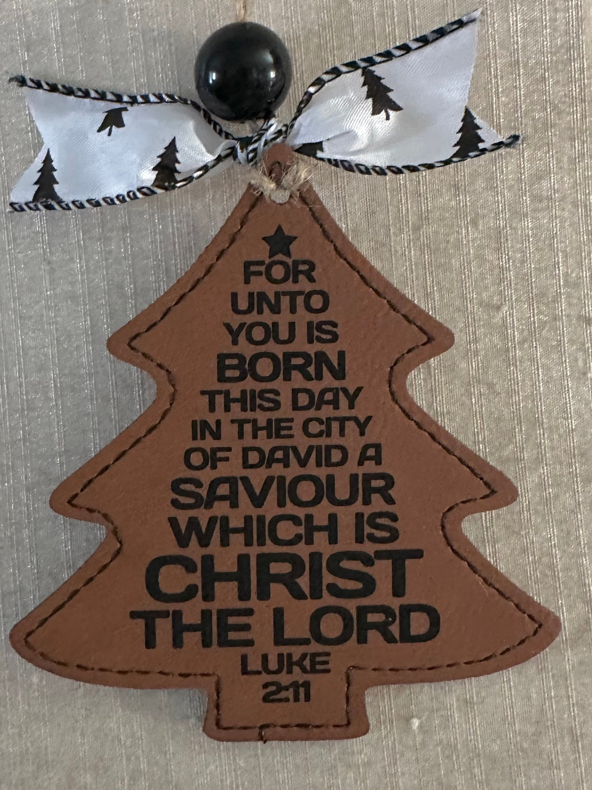 Luke 2:11 Christmas ornament