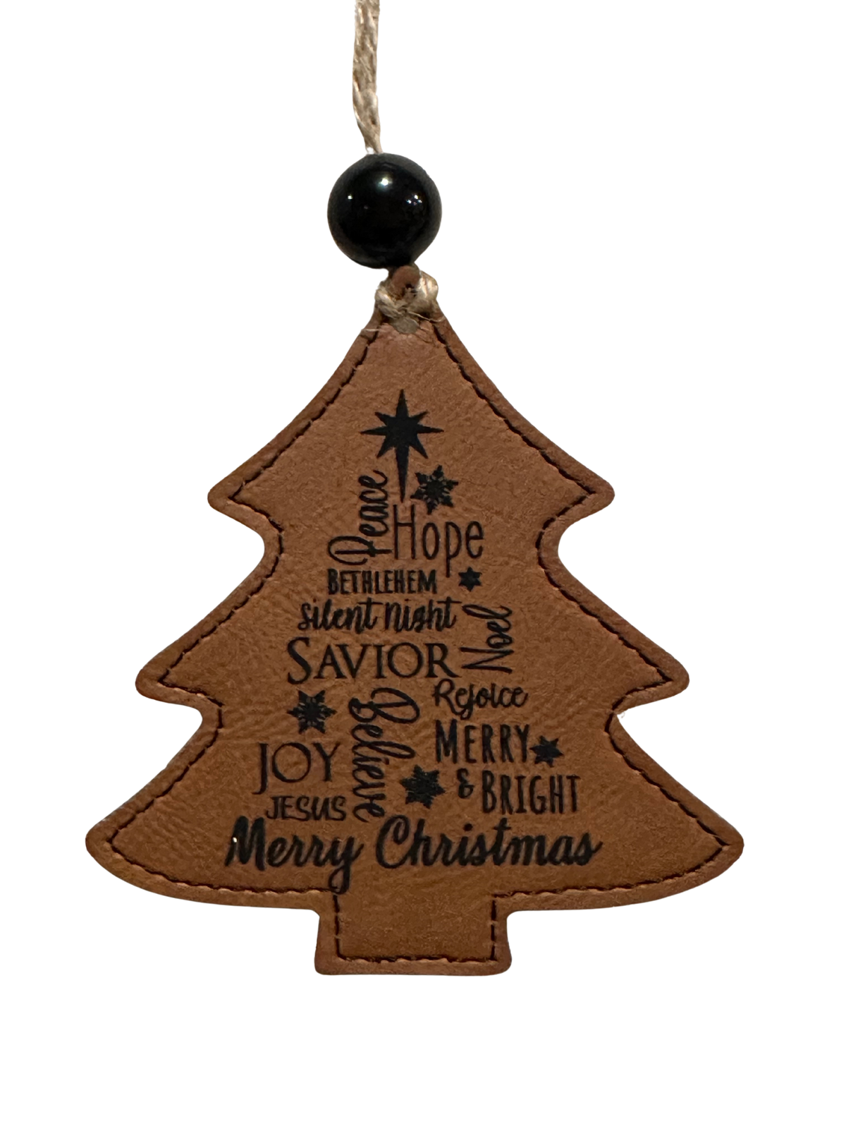 Christmas tree in words ornament/gift tag